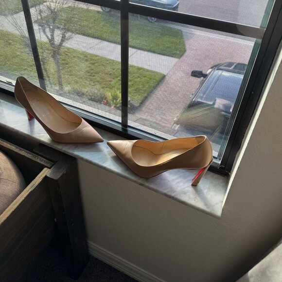 Christian Louboutin 85mm Blush Pumps - Picture 1 of 10